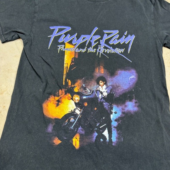Prince & The Revolution Purple Rain T Shirt Crewneck Official Womens M Black - Picture 4 of 8